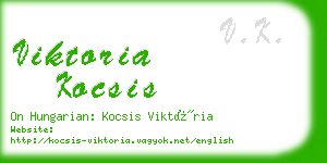 viktoria kocsis business card